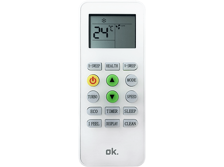 Aire acondicionado Split 1 x 1 - OK . OAC 12225 ES SET, 3009 fg/h, Inverter, Auto Limpieza, Temporizador 24h, Blanco — foto 3
