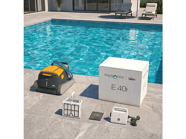 Robot limpiafondos - Dolphin E40i, Negro — foto 6