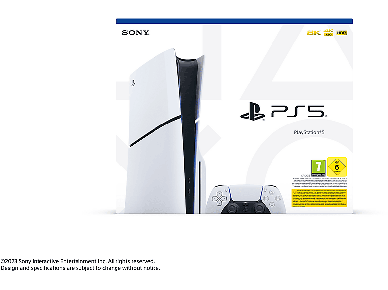 Consola - Sony PS5 Slim Standard, 1 TB SSD, 4K, 1 mando, Chasis E, Blanco — foto 4