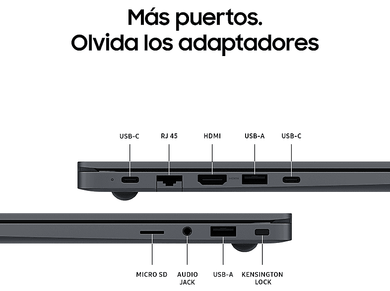 Portátil - Samsung Galaxy Book4, 15.6" FHD, Intel® Core™ i5-1335U, 16GB RAM, 512GB SSD, Intel® Graphics, W11H, Gris — foto 5