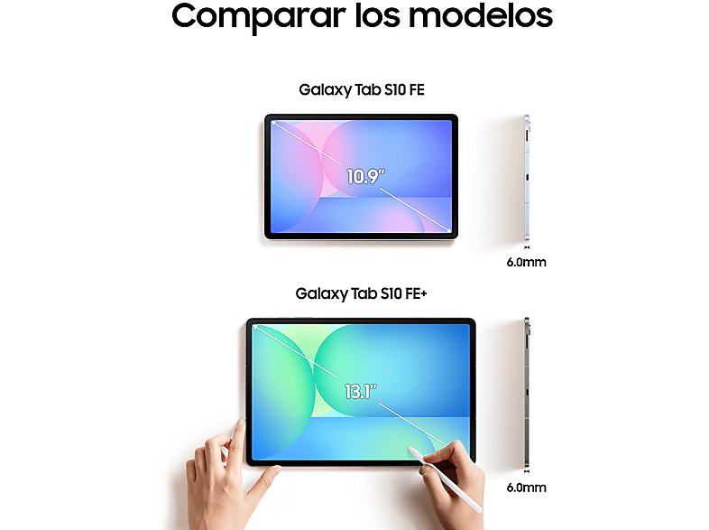 Tablet - Samsung Galaxy Tab S10 FE+, 13,1" WQXGA, 12 GB RAM, 256 GB, Azul, Con S Pen — foto 5