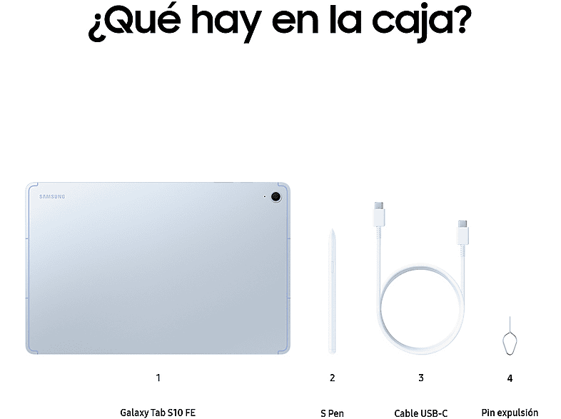 Tablet - Samsung Galaxy Tab S10 FE+, 13,1" WQXGA, 12 GB RAM, 256 GB, Azul, Con S Pen — foto 6