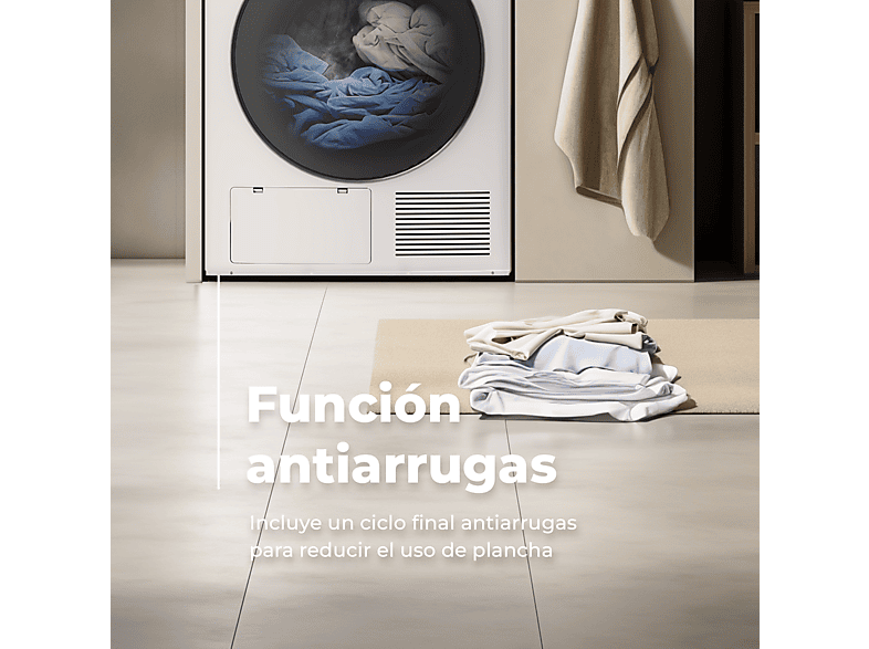 Secadora bomba de calor - Evvo S8 D, 8 kg, 16 programas, Blanco — foto 5
