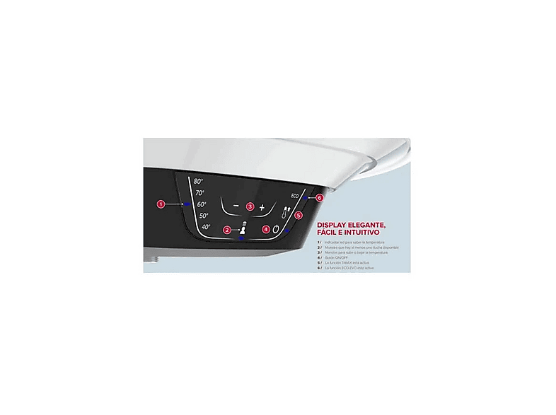 Termo eléctrico - Ariston 3201998, 80 l, Blanco — foto 8