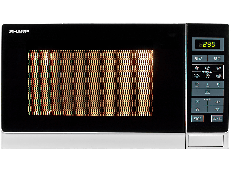 Microondas libre instalación - Sharp 18100100, 900 W, 25 l, Inox