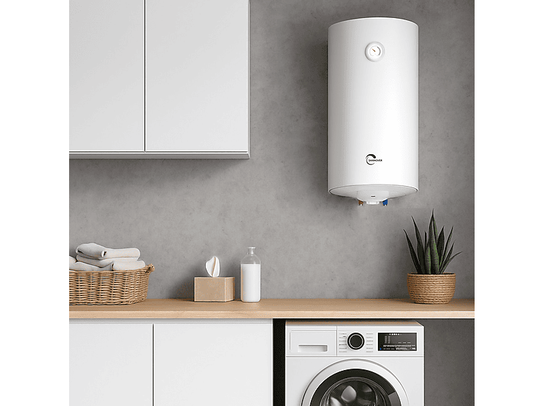 Termo eléctrico - Sannover Bypso Vertical 100, blanco — foto 3