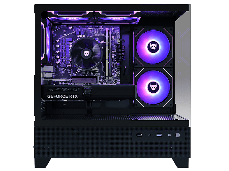 Pack PC Gaming - Beastcom Q5 Pro Gaming, AMD Ryzen™ 7 8700F, 16 GB RAM, 1 TB SSD, GeForce RTX™ 3050, Windows 11 Home, Monitor 27 " Full-HD, Negro — foto 2