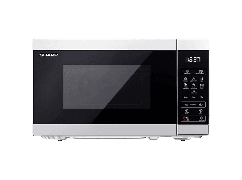 Microondas - Sharp YC-MS02ES, 800 W, 11 potencia, Plata — foto 1
