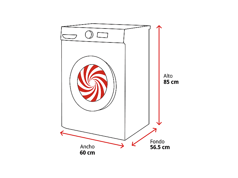 Lavadora carga frontal - LG F4WR5010A6W, 10 kg, 1400 rpm, 11 programas, AI Direct Drive™, Steam™, Blanco — foto 2