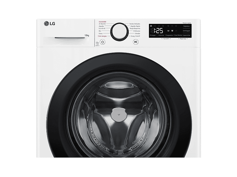 Lavadora carga frontal - LG F4WR5010A6W, 10 kg, 1400 rpm, 11 programas, AI Direct Drive™, Steam™, Blanco — foto 9