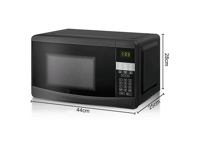Microondas - Bytelike Horno microondas, 800 W, Negro — foto 4