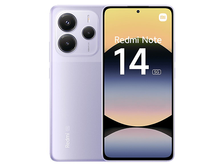 Móvil - Xiaomi Redmi Note 14 5G, Morado lavanda, 256 GB, 8 GB RAM, 6.67" AMOLED FHD+, MediaTek Dimensity 7025-Ultra, 5110 mAh — foto 1