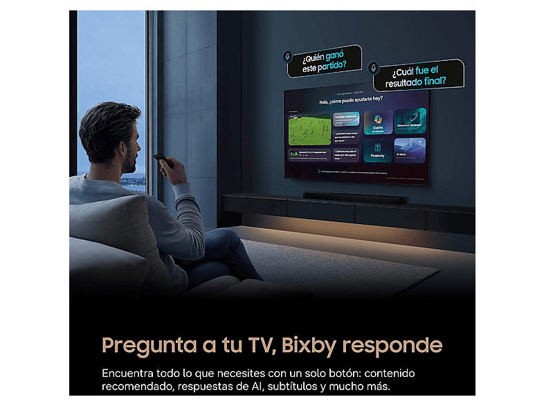 TV Neo QLED 65" - Samsung TQ65QN80HAUXXC, UHD 4K, NQ4 AI Gen2, Smart TV, Full AI, Wifi, Negro — foto 9