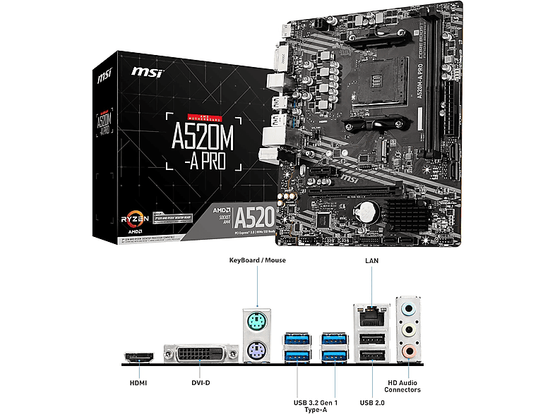 PC Gaming - Joybe Computers Gamin Pro Avanzado AMD RYZEN 5 5600G, 32 GB RAM, 1 TB SSD, Radeon™ RX Vega 7, Windows 11 Pro, Negro — foto 5