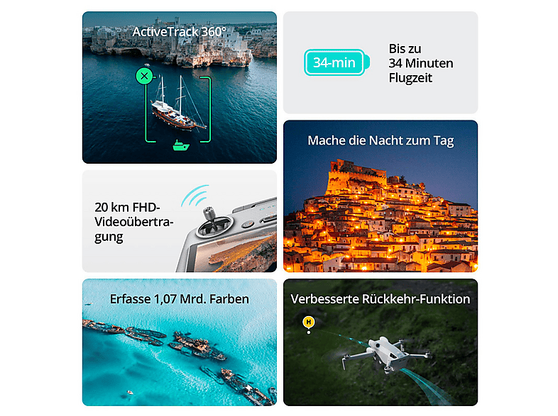 Drone - DJI Mini 4 Pro, 48 megapixel, 34 min, Blanco — foto 8