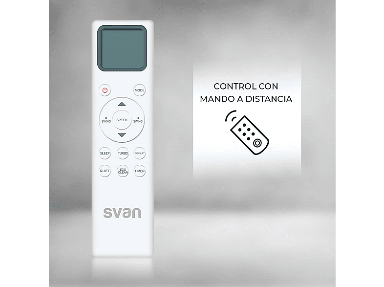 Aire acondicionado Split 1x1 - Svan SAAS1801W, Blanco — foto 4