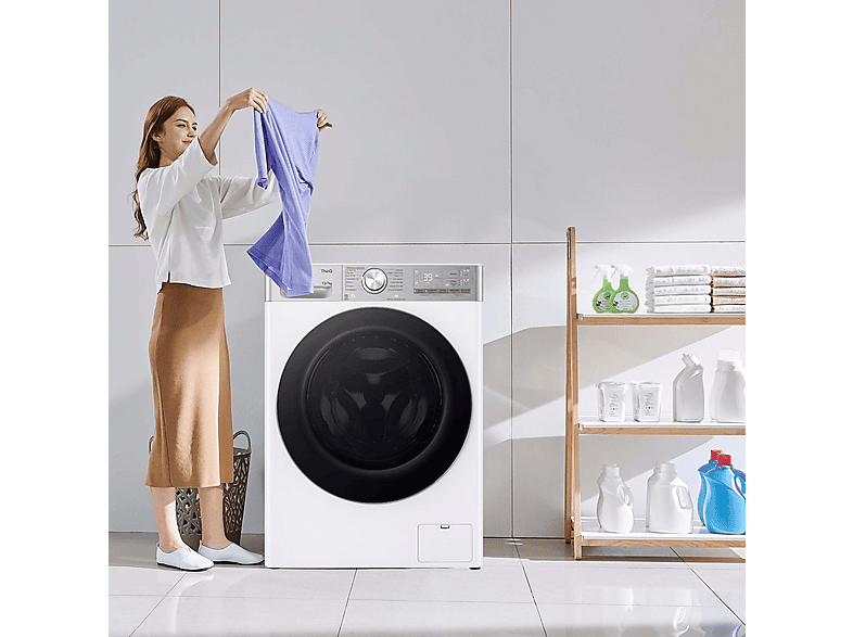Lavadora secadora - LG F4DR9513A2W, 13 Kg + 7 Kg, 1400 rpm, 14 programas, AI Direct Drive™, TurboWash™360, Autodosificación, Blanco — foto 17