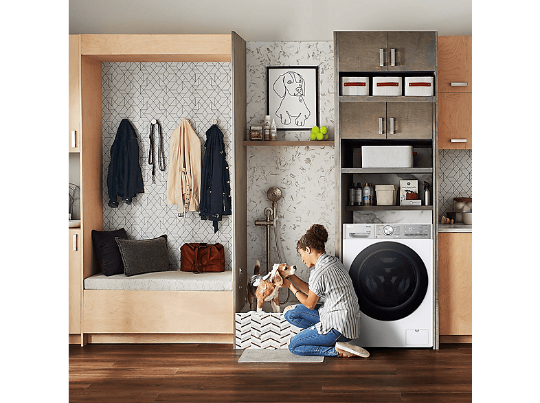 Lavadora secadora - LG F4DR9513A2W, 13 Kg + 7 Kg, 1400 rpm, 14 programas, AI Direct Drive™, TurboWash™360, Autodosificación, Blanco — foto 18