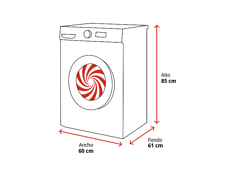 Lavadora carga frontal - Haier I-Pro Series 3 HW90-BP14939-S, 9kg, 1400rpm, Función Vapor, Motor Inverter BPM, Antibacterias, Blanco — foto 2