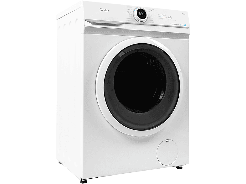 Lavadora carga frontal - Midea MF100W80BA/W-ES, 8 kg, 1400 rpm, 15 Programas, 72dB(A), 47.5 cm Profundidad, Blanco — foto 4