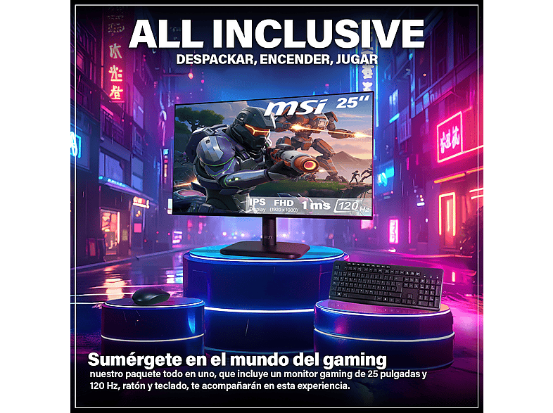 Pack PC gaming - Hyper Byte Gen2 Gaming | completo set PC, AMD Ryzen 7 5700G, 16 GB RAM, 1000 GB SSD, Radeon™ RX Vega 8, Windows 11 Pro, negro — foto 4