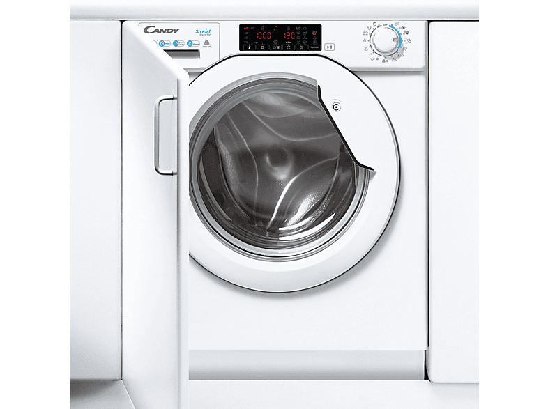 Lavadora secadora integrable - Candy Smart Inverter CBD 485TWME/1-S, 8kg + 5kg, 1400rpm, Motor Inverter, 16 Programas, 7 Ciclos rápidos, Sin panelar — foto 3