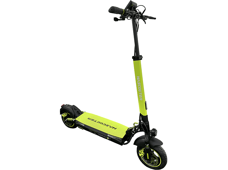 Patinete eléctrico - Mascooter S4, Pot. máx. 1200 W, Carga máx. 120 kg, 25 km autonomía, 7800 mAh, Negro-lima — foto 1