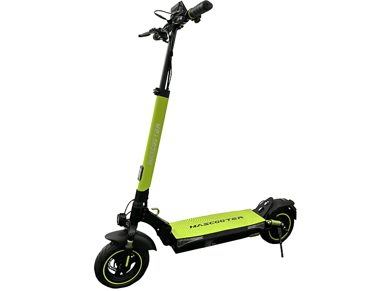 Patinete eléctrico - Mascooter S4, Pot. máx. 1200 W, Carga máx. 120 kg, 25 km autonomía, 7800 mAh, Negro-lima — foto 2