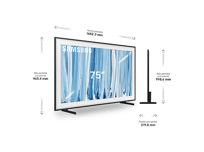 TV Neo QLED 75" - Samsung The Frame Pro TQ75LS03HWUXXC, QLED Mini Led 4K, NQ4 AI Gen3 Processor, Smart TV, Tecnología Sin Reflejos, Full AI, Negro — foto 14