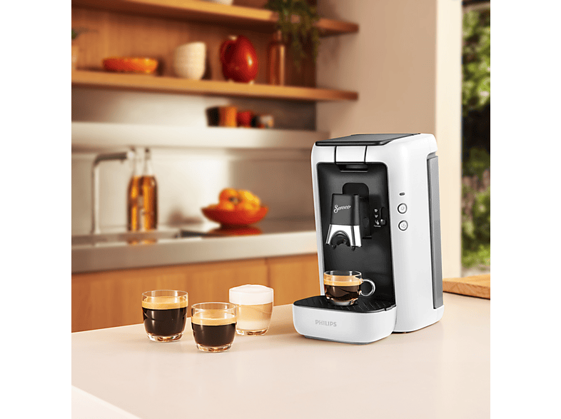 Cafetera de cápsulas - Philips CSA260/10, 1 bar, 1450 W, Blanco — foto 5