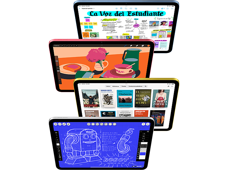 Tablet - Apple iPad (11ªgen), 128GB, Amarillo, WiFi, Retina, Chip A16 Bionic, iPadOS 18, Cable de carga USB‑C, Sin Adaptador de corriente — foto 3