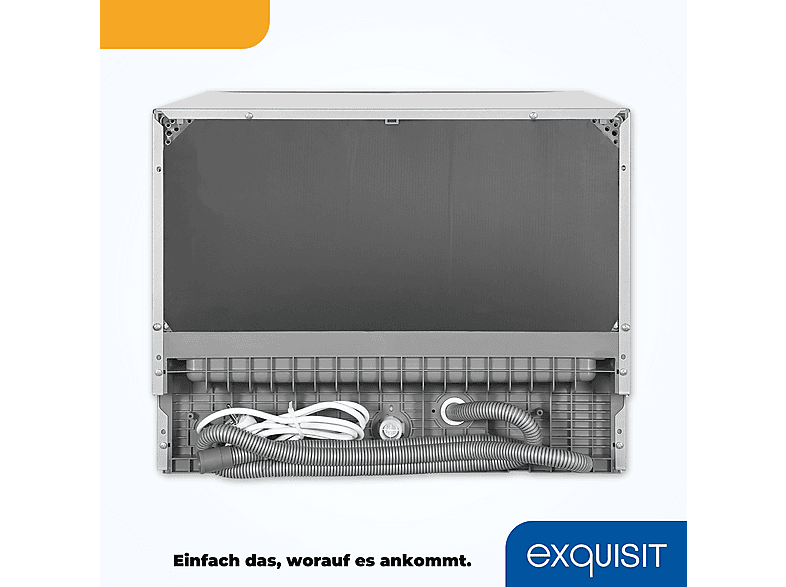 Lavavajillas compacto - Exquisit GSP206-030D, 7 programas, 55 cm, Silver — foto 4