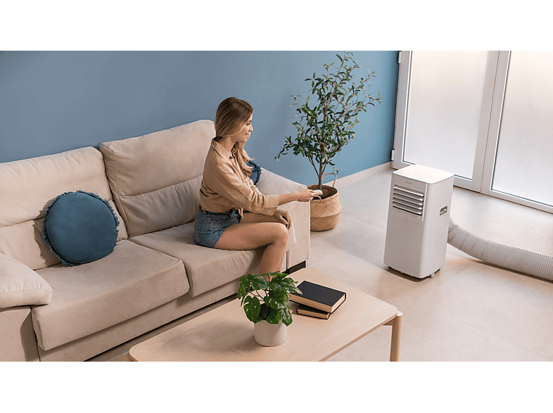 Aire acondicionado portátil - Cecotec ForceClima 7100 Soundless, 780 W, 1764 fg/h, 4 modos, 2 velocidades, Mando a distancia, Blanco — foto 4