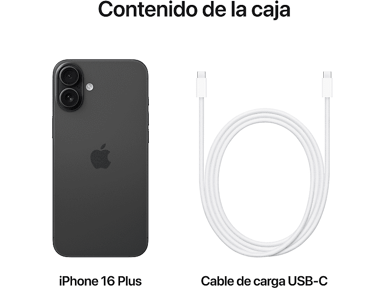 Smartphone - Apple iPhone 16 Plus, Negro, 128 GB, 5G, 6.7 " OLED Super Retina XDR, Chip A18 Bionic, iOS — foto 9