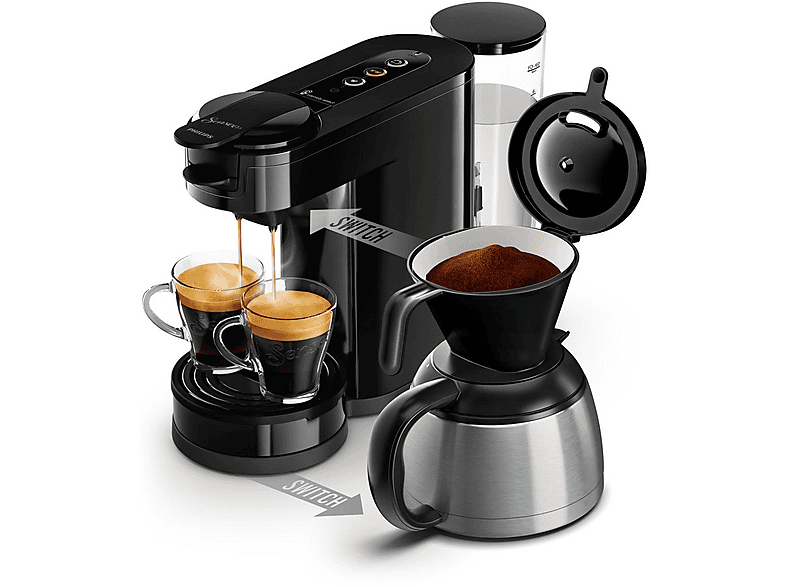 Cafetera de cápsulas - Philips HD6592/64, 1 bar, 1450 W, Inox