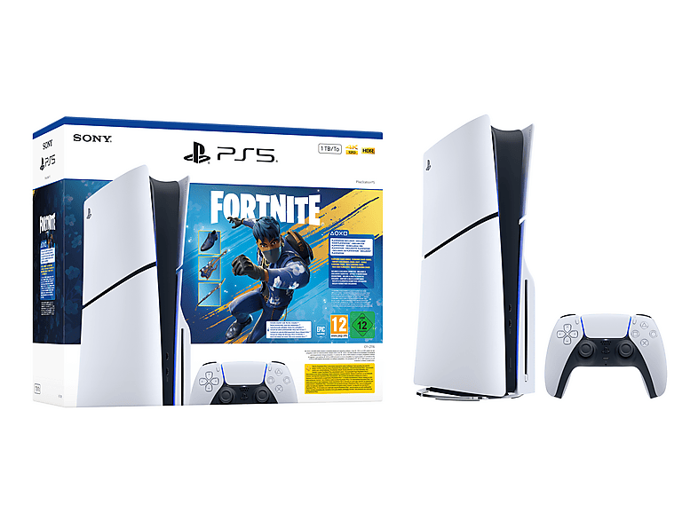 Consola PS5 - Sony Slim 1TB Edición Disco - Fortnite Flowering Chaos, White — foto 3