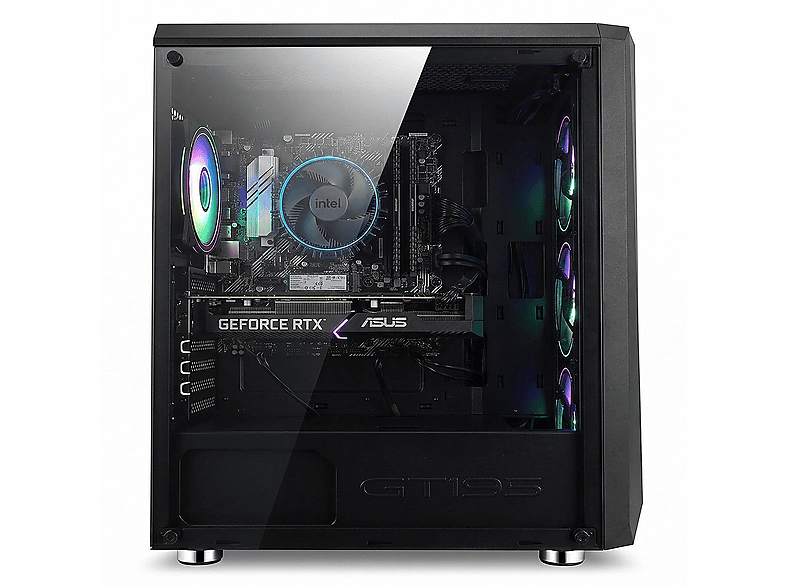 PC Gaming - PC Racing INTEL I5 ORDENADOR SOBREMESA, Intel® Core™ i5 12400F, 16 GB RAM, 1 TB SSD, GeForce RTX™ 5050, Windows 11 Pro, Negro — foto 2