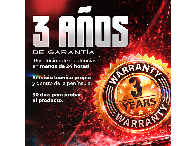 PC Gaming - PC Racing INTEL I5 ORDENADOR SOBREMESA, Intel® Core™ i5 12400F, 16 GB RAM, 1 TB SSD, GeForce RTX™ 5050, Windows 11 Pro, Negro — foto 5