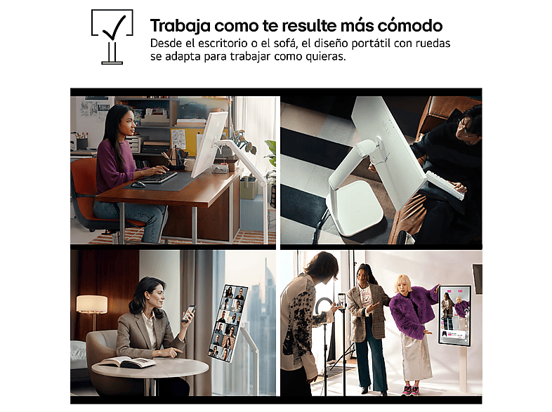 TV LED 32" - LG Smart Monitor Swing 32U889SA-W, UHD 4K, Táctil, Smart TV, IPS, USB Tipo-C, webOS 24, Blanco — foto 5