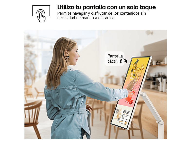 TV LED 32" - LG Smart Monitor Swing 32U889SA-W, UHD 4K, Táctil, Smart TV, IPS, USB Tipo-C, webOS 24, Blanco — foto 6