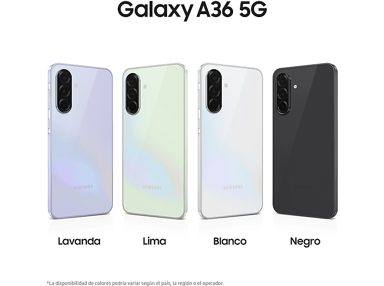 Móvil - Samsung Galaxy A36 5G, Blanco, 256 GB, 8 GB RAM, 6.7"  FHD+ Super AMOLED, Qualcomm Snapdragon 6 Gen 3, 5000 mAh, Android 15 — foto 2