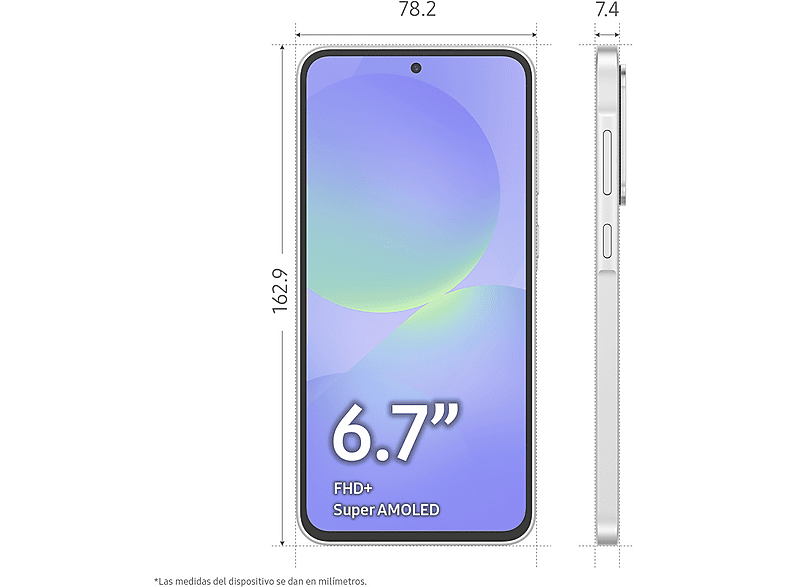 Móvil - Samsung Galaxy A36 5G, Blanco, 256 GB, 8 GB RAM, 6.7"  FHD+ Super AMOLED, Qualcomm Snapdragon 6 Gen 3, 5000 mAh, Android 15 — foto 5