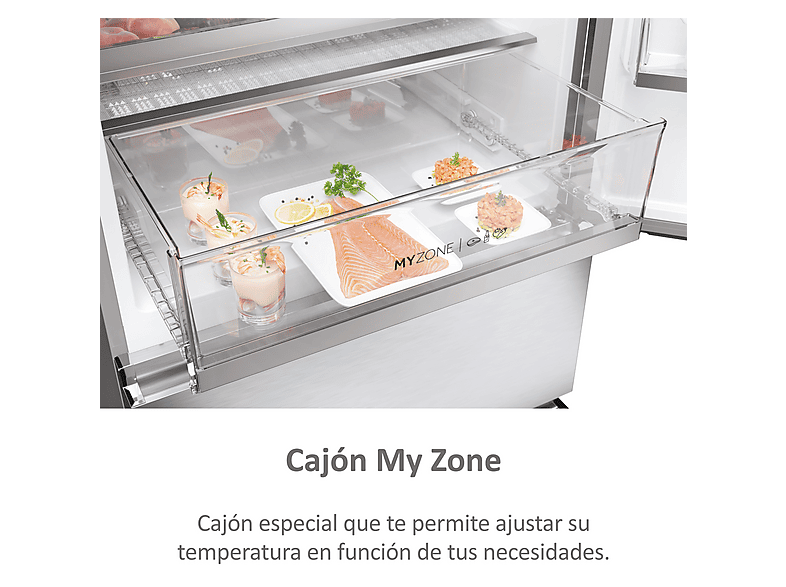 Frigorífico combi - Haier Series 5 HTR5720ENMG, No Frost, 201 cm, 483 l, My Zone, Humidity Zone, Plata — foto 13
