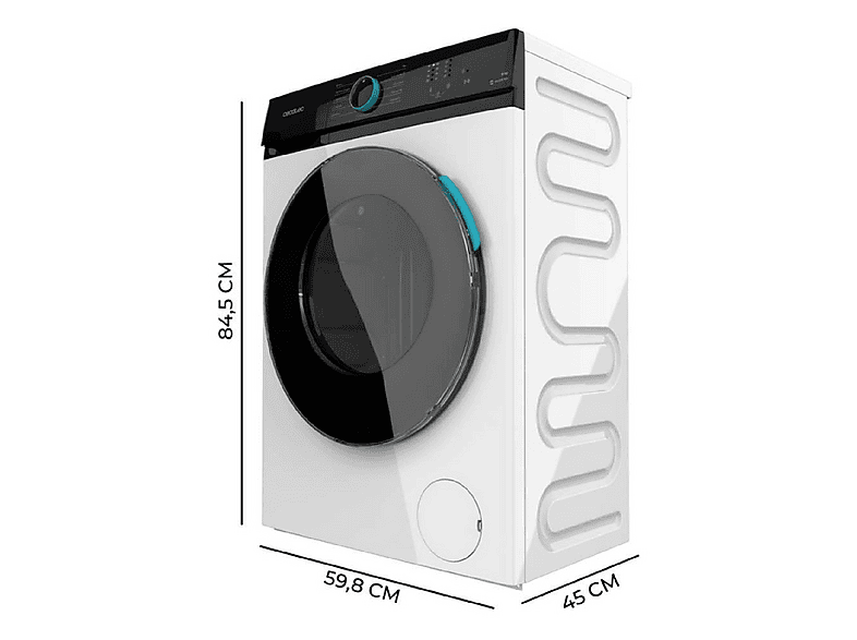 Lavadora carga frontal - Cecotec Bolero DressCode 8110 Inverter, 8 kg