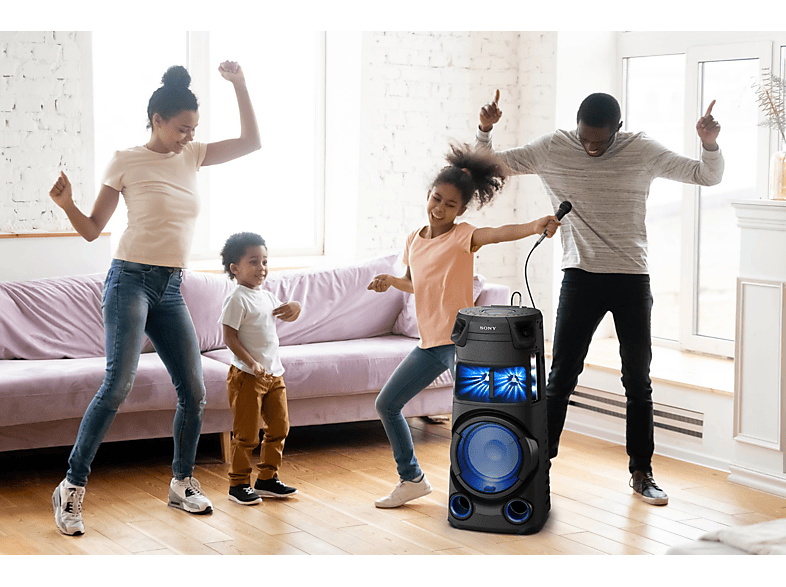 Altavoz de gran potencia - Sony MHC-V43D.CEL, 4.1 Canales, Iluminación ambiental, Karaoke, Bluetooth, Mega Bass, Radio, Negro — foto 6