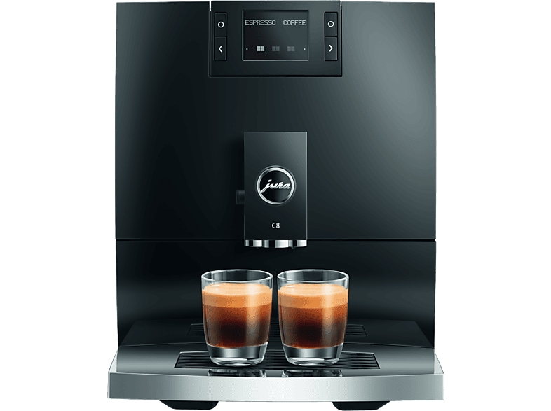 Cafetera superautomática - Jura C8 Piano Black, 15 bar, 1450 W, 6 Especialidades, Negro