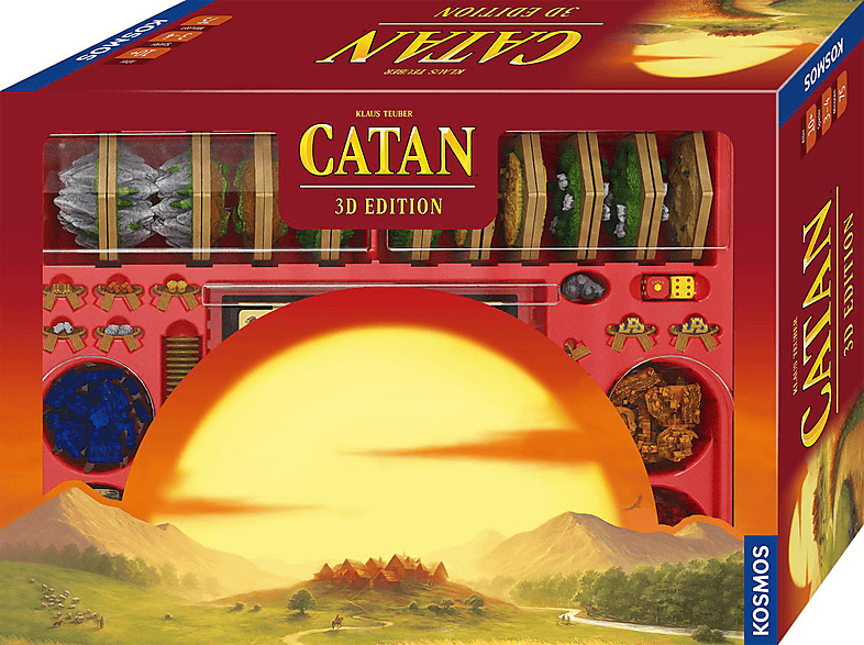 Juego de mesa - Kosmos Catan - 3D Edition, edad recomendada: 10 año(s), min 3, max 4 jugadores
