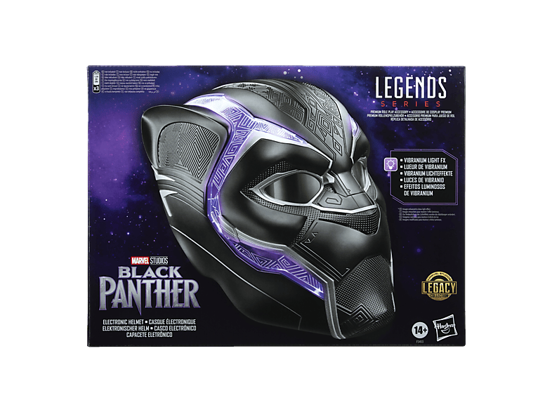 Figura - Black Panther Marvel Legends Series - Black Panther - Casco electrónico para juego de rol, 2 año(s), Plastic — foto 1