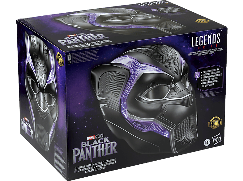 Figura - Black Panther Marvel Legends Series - Black Panther - Casco electrónico para juego de rol, 2 año(s), Plastic — foto 2