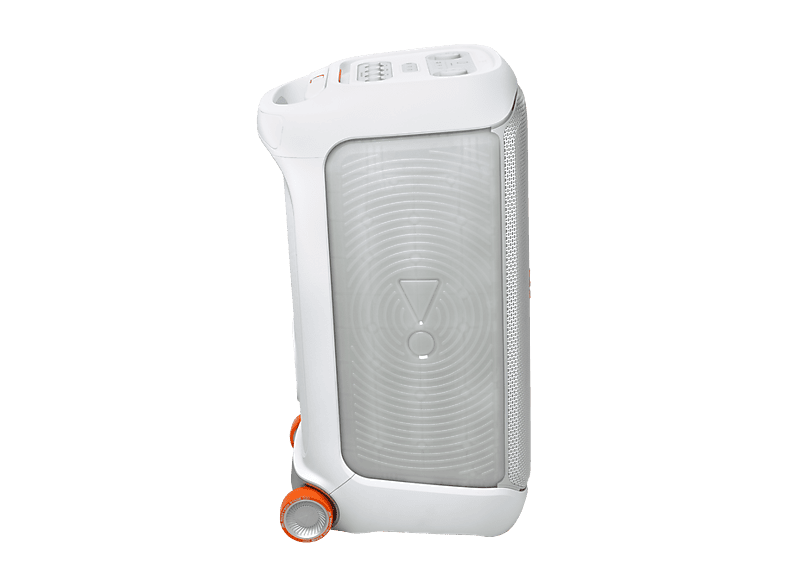 Altavoz de gran potencia - JBL PartyBox Stage 320, Portátil para fiestas, Asa telescópica y ruedas, BT, Resistente salpicaduras, Aut 18h, 240W, Blanco — foto 6